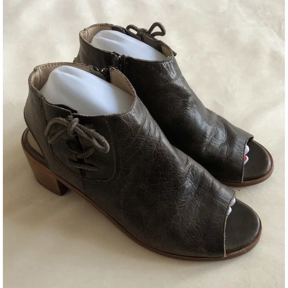 Free People x Baske California Ariel Leather Booties Boho Women's 9